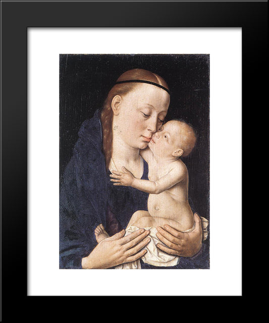 Virgin And Child 20x24 Black Modern Wood Framed Art Print Poster by Bouts, Dirck