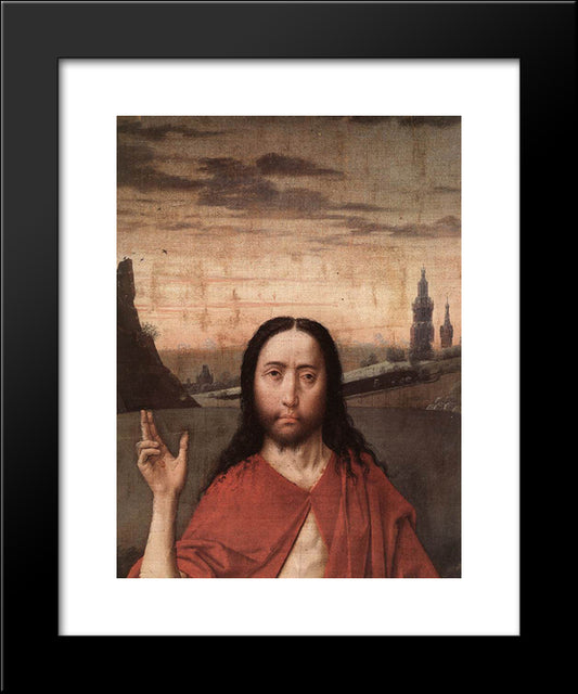 Resurrection (Detail) 20x24 Black Modern Wood Framed Art Print Poster by Bouts, Dirck