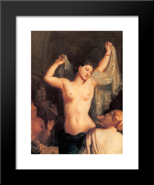 The Tepidarium [Detail] 20x24 Black Modern Wood Framed Art Print Poster by Chasseriau, Theodore