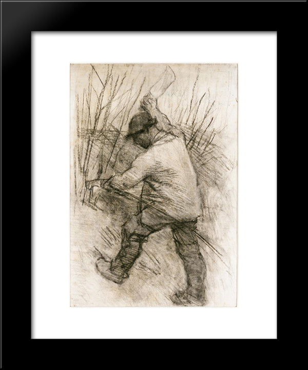 The Hedger, Cookham Dean 20x24 Black Modern Wood Framed Art Print Poster by Clausen, Sir George