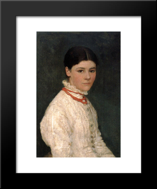 Agnes Mary Webster 20x24 Black Modern Wood Framed Art Print Poster by Clausen, Sir George