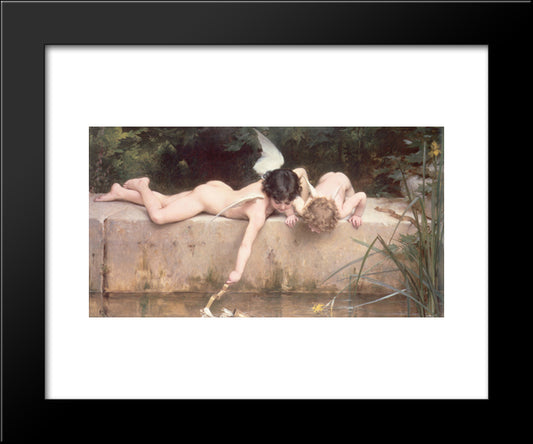 Le Sauvatage 20x24 Black Modern Wood Framed Art Print Poster by Munier, Emile