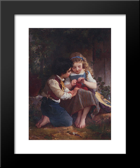 A Special Moment 20x24 Black Modern Wood Framed Art Print Poster by Munier, Emile