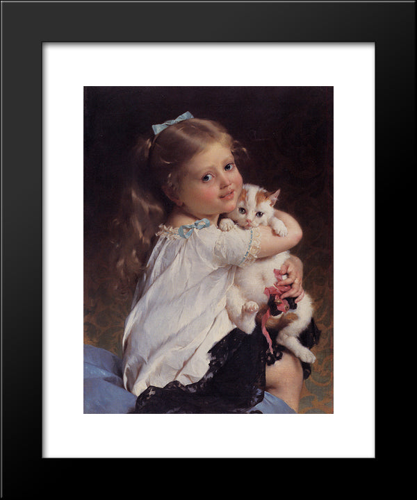 Her Best Friend 20x24 Black Modern Wood Framed Art Print Poster by Munier, Emile