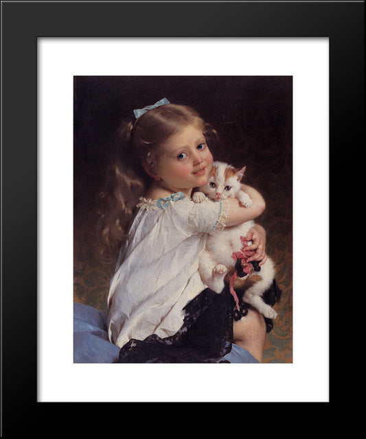 Her Best Friend 20x24 Black Modern Wood Framed Art Print Poster by Munier, Emile