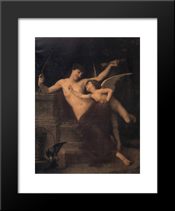 Cupid Disarmed 20x24 Black Modern Wood Framed Art Print Poster by Munier, Emile