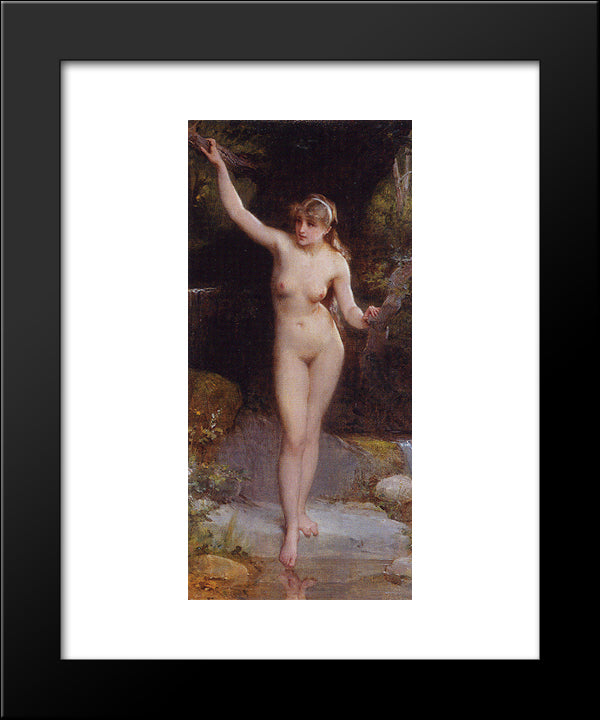 The Bather 20x24 Black Modern Wood Framed Art Print Poster by Munier, Emile