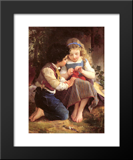 A Special Moment 20x24 Black Modern Wood Framed Art Print Poster by Munier, Emile