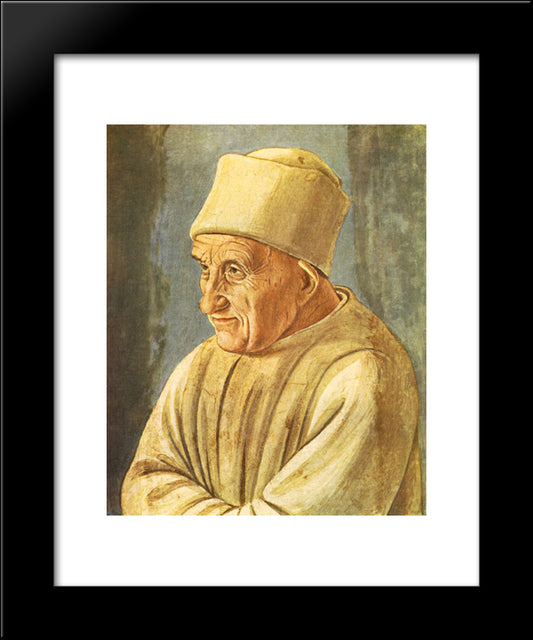 Portrait Of An Old Man 20x24 Black Modern Wood Framed Art Print Poster by Lippi, Filippino