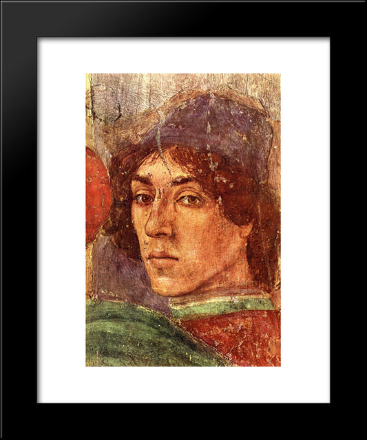 Self Portrait 20x24 Black Modern Wood Framed Art Print Poster by Lippi, Filippino