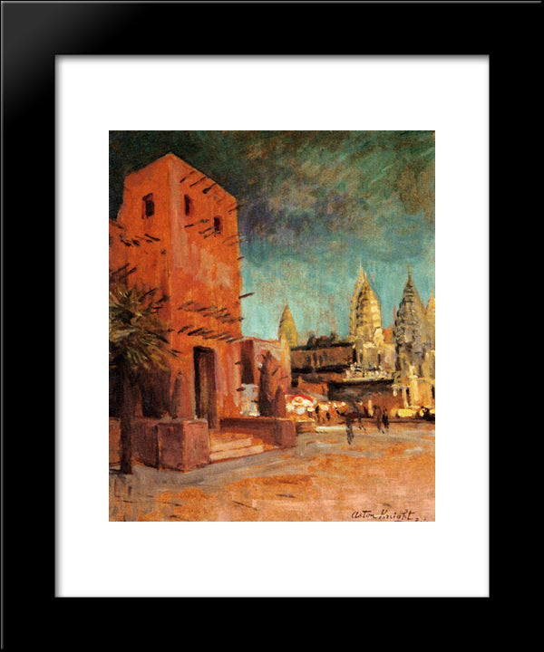 Souvenir 20x24 Black Modern Wood Framed Art Print Poster by Knight, Louis Aston