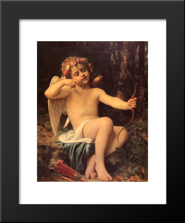 Cupid'S Arrows 20x24 Black Modern Wood Framed Art Print Poster by Perrault, Leon Bazile