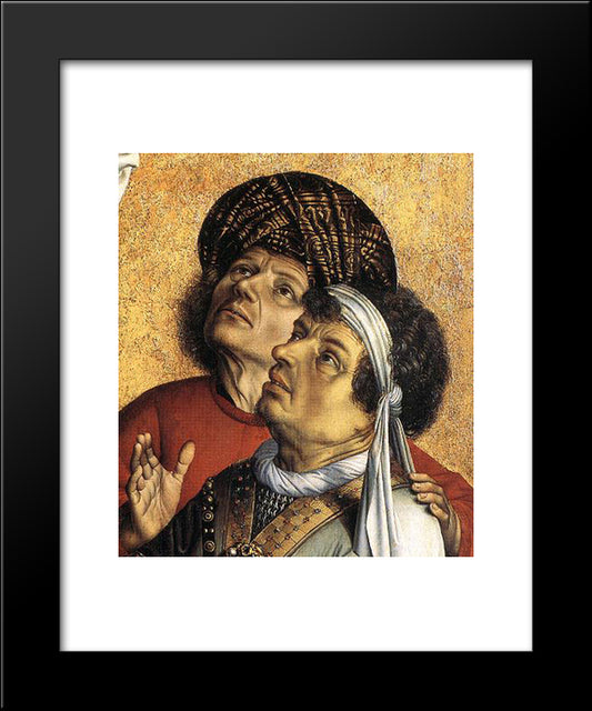 The Crucified Thief (Detail) 20x24 Black Modern Wood Framed Art Print Poster by Campin, Robert