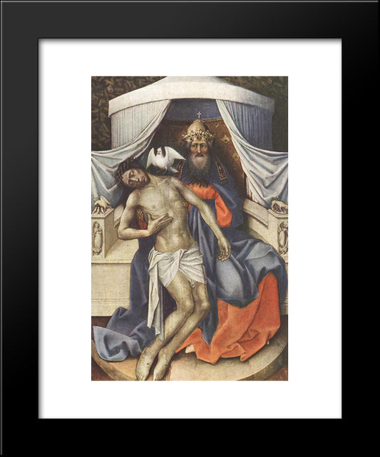 Holy Trinity 20x24 Black Modern Wood Framed Art Print Poster by Campin, Robert