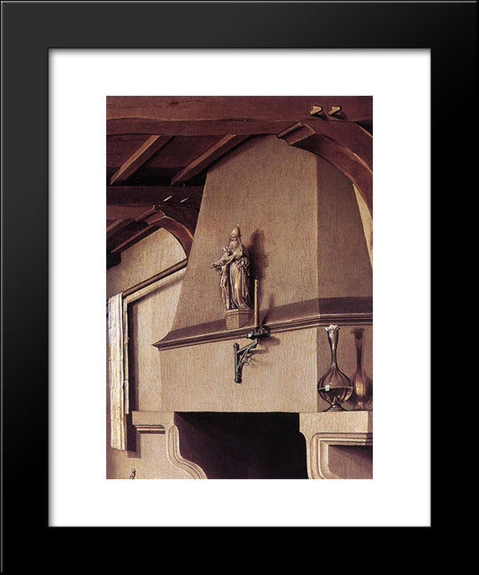 The Werl Altarpiece (Detail) 20x24 Black Modern Wood Framed Art Print Poster by Campin, Robert