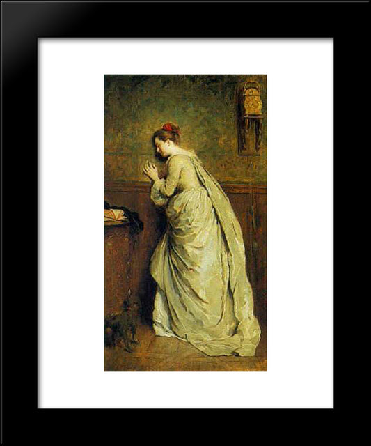A Conversation Overheard 20x24 Black Modern Wood Framed Art Print Poster by Chaplin, Charles Joshua