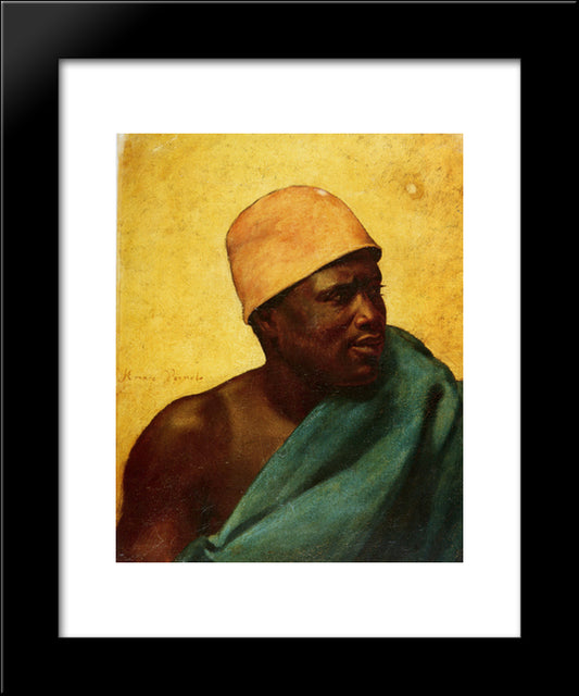 Young African Boy 20x24 Black Modern Wood Framed Art Print Poster by Vernet, Horace