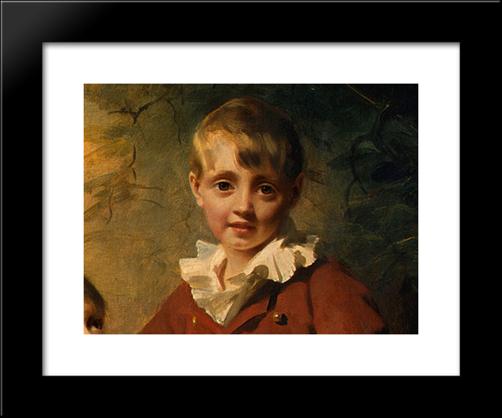 The Binning Children [Detail #1] 20x24 Black Modern Wood Framed Art Print Poster by Raeburn, Henry