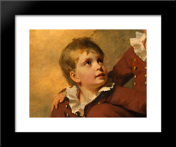 The Binning Children [Detail #2] 20x24 Black Modern Wood Framed Art Print Poster by Raeburn, Henry
