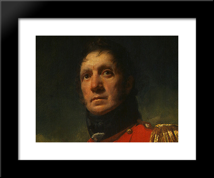 Colonel Francis James Scott [Detail #1] 20x24 Black Modern Wood Framed Art Print Poster by Raeburn, Henry