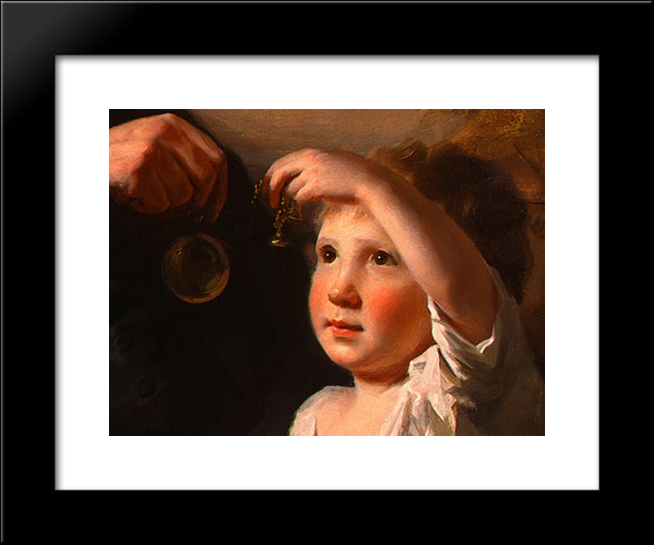 John Tait And His Grandson [Detail #1] 20x24 Black Modern Wood Framed Art Print Poster by Raeburn, Henry