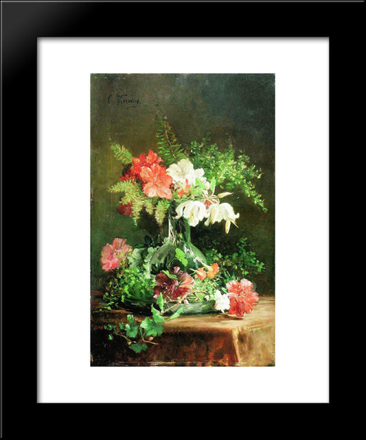 Still Life 20x24 Black Modern Wood Framed Art Print Poster by Makovsky, Konstantin