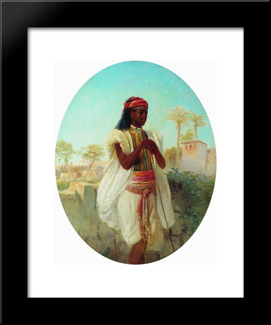 Cairene 20x24 Black Modern Wood Framed Art Print Poster by Makovsky, Konstantin