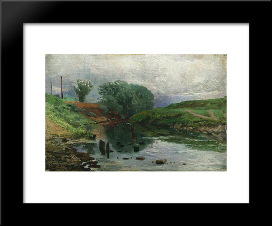 Landscape 20x24 Black Modern Wood Framed Art Print Poster by Makovsky, Konstantin