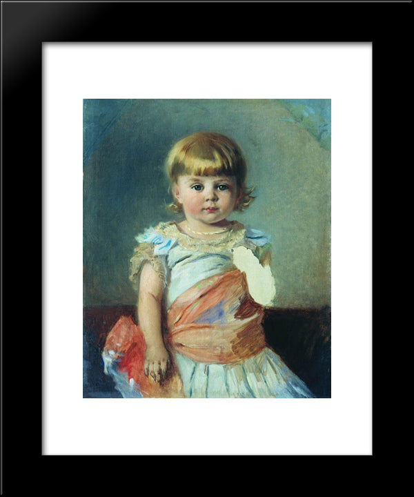 Girl 2 20x24 Black Modern Wood Framed Art Print Poster by Makovsky, Konstantin