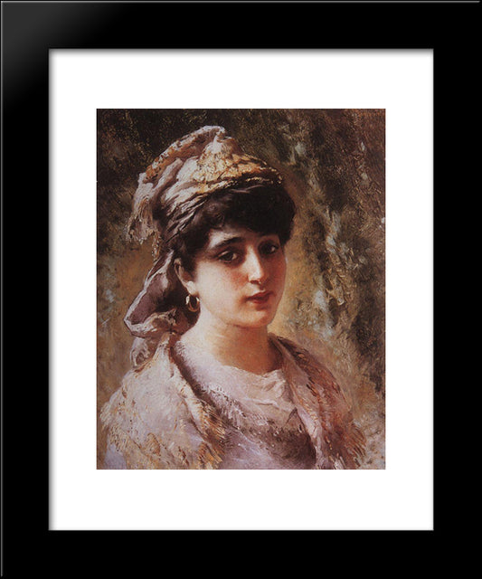 Portrait 20x24 Black Modern Wood Framed Art Print Poster by Makovsky, Konstantin