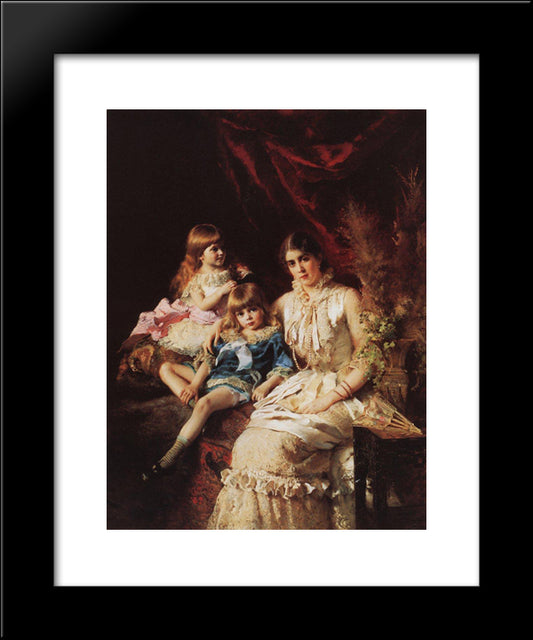 Portrait 20x24 Black Modern Wood Framed Art Print Poster by Makovsky, Konstantin