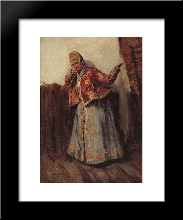 Portrait 20x24 Black Modern Wood Framed Art Print Poster by Makovsky, Konstantin