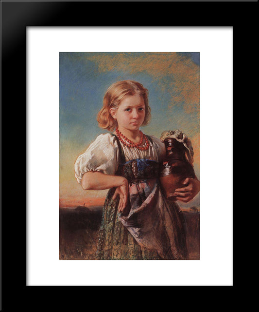 Portrait 20x24 Black Modern Wood Framed Art Print Poster by Makovsky, Konstantin