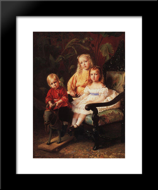 Portrait 20x24 Black Modern Wood Framed Art Print Poster by Makovsky, Konstantin