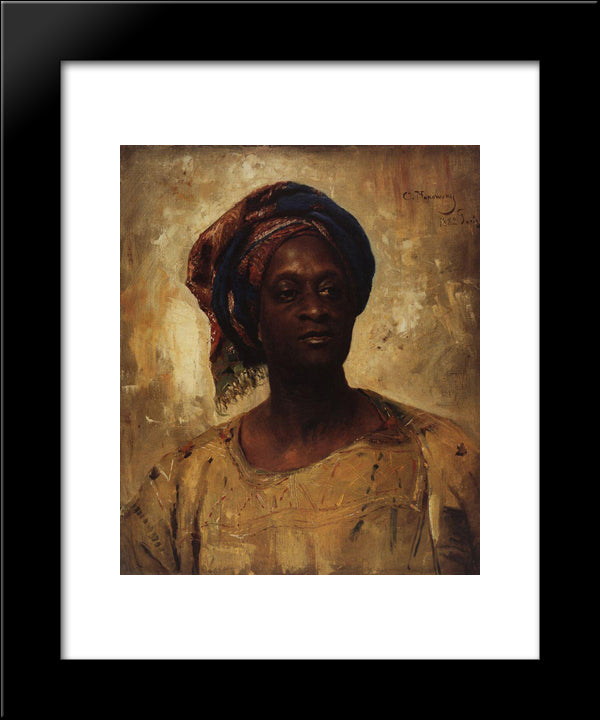 Portrait 20x24 Black Modern Wood Framed Art Print Poster by Makovsky, Konstantin