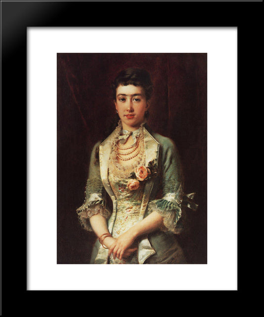Portrait 20x24 Black Modern Wood Framed Art Print Poster by Makovsky, Konstantin