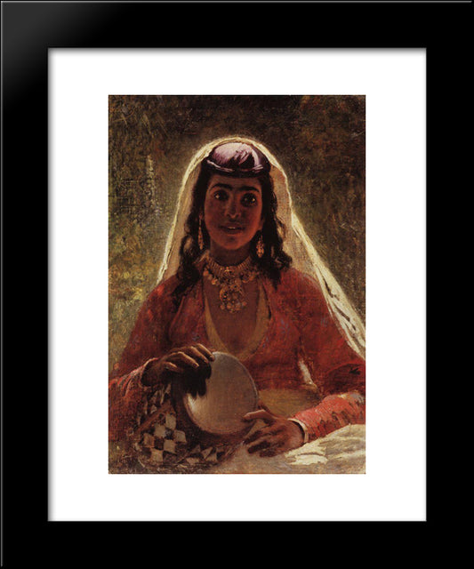 Portrait 20x24 Black Modern Wood Framed Art Print Poster by Makovsky, Konstantin