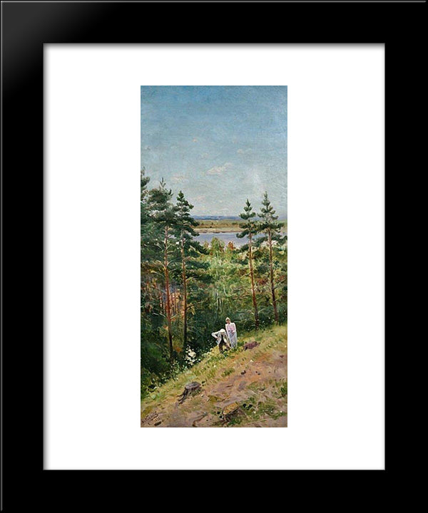 Summer 20x24 Black Modern Wood Framed Art Print Poster by Makovsky, Vladimir