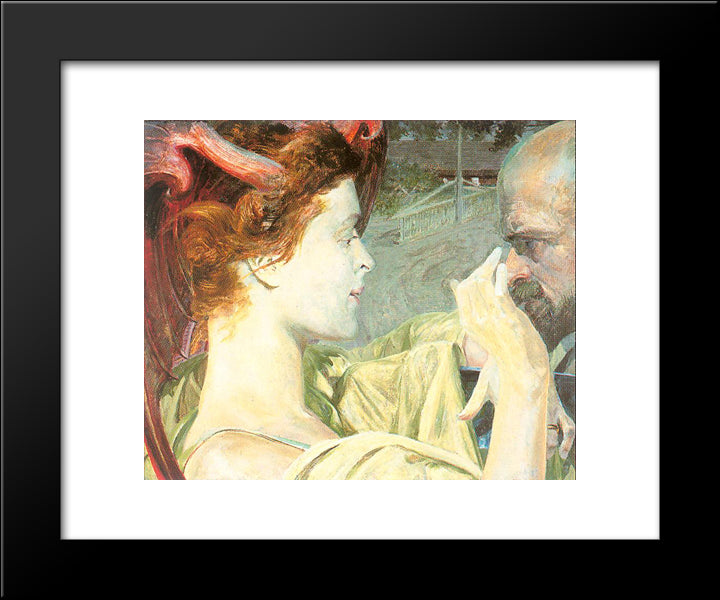 Death 20x24 Black Modern Wood Framed Art Print Poster by Malczewski, Jacek