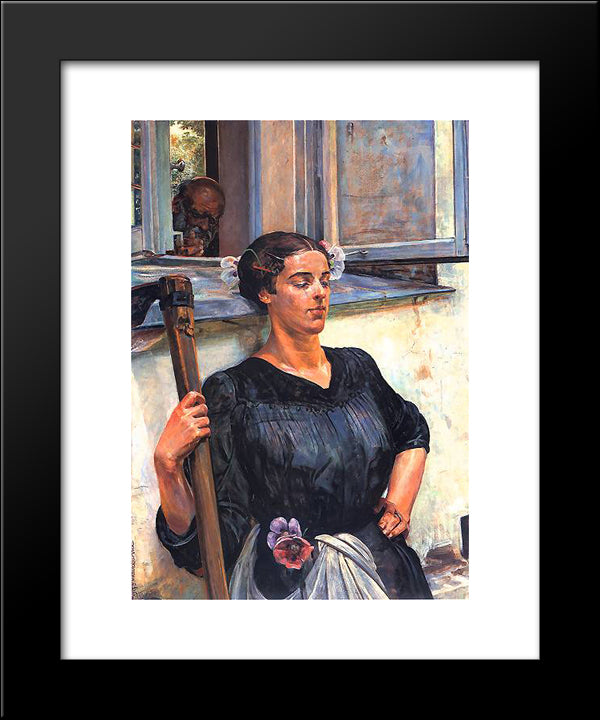 Death 20x24 Black Modern Wood Framed Art Print Poster by Malczewski, Jacek