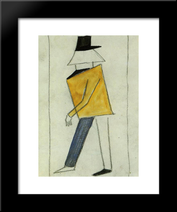 Coward 20x24 Black Modern Wood Framed Art Print Poster by Malevich, Kazimir