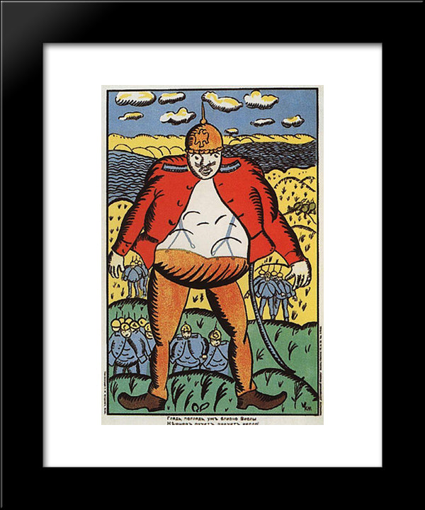 Look, Vistula Is Near Poster 20x24 Black Modern Wood Framed Art Print Poster by Malevich, Kazimir