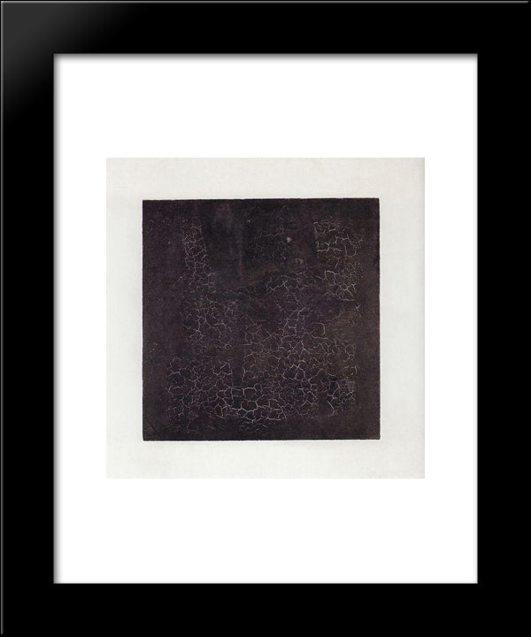 Black Square 20x24 Black Modern Wood Framed Art Print Poster by Malevich, Kazimir