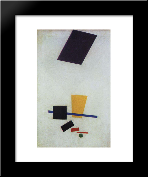 Suprematism 20x24 Black Modern Wood Framed Art Print Poster by Malevich, Kazimir