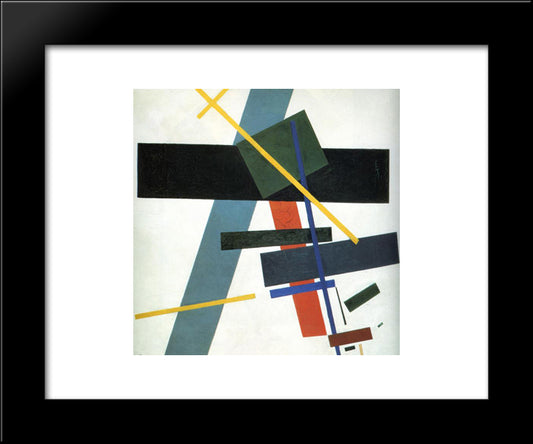 Suprematism 20x24 Black Modern Wood Framed Art Print Poster by Malevich, Kazimir