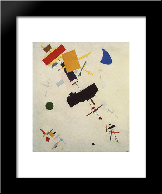 Suprematism 20x24 Black Modern Wood Framed Art Print Poster by Malevich, Kazimir