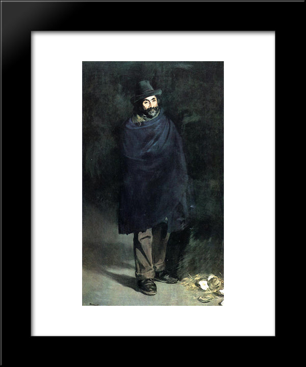 The Philosopher 20x24 Black Modern Wood Framed Art Print Poster by Manet, Edouard