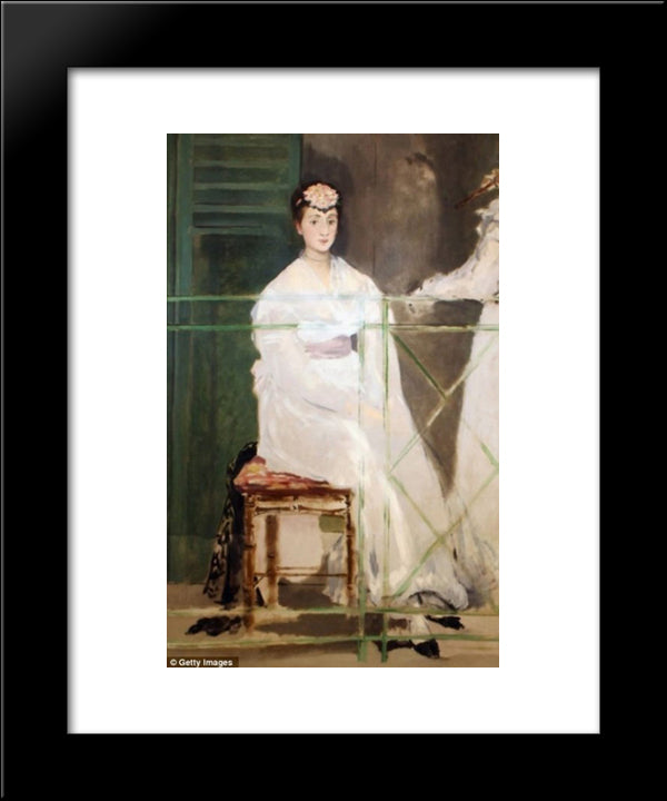 Portrait Of Mademoiselle Claus 20x24 Black Modern Wood Framed Art Print Poster by Manet, Edouard