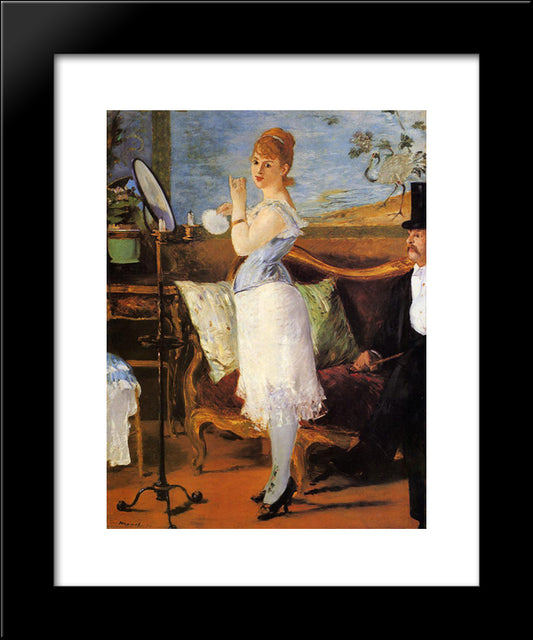 Nana 20x24 Black Modern Wood Framed Art Print Poster by Manet, Edouard