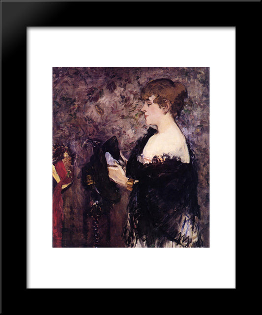 Realism 20x24 Black Modern Wood Framed Art Print Poster by Manet, Edouard